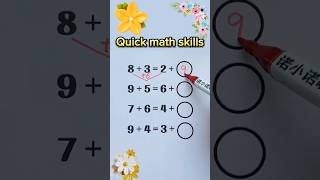 Skill maths  Tính nhanh nhất maths [upl. by Thisbee]