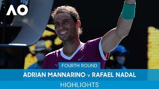 Adrian Mannarino v Rafael Nadal Highlights 4R  Australian Open 2022 [upl. by Lymann320]