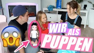 Wir als PUPPEN 😱 endlich sind sie da   VERLOSUNG [upl. by Mickey399]