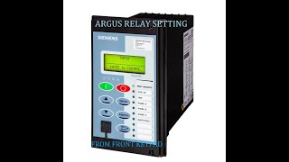 TRANSFORMER RELAY SETTING Argus7SR1003Argus7SR1103 [upl. by Fevre]