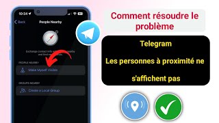 Correction des personnes à proximité de Telegram qui ne saffichent pas [upl. by Darreg355]