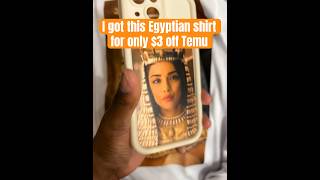 I only paid 3 for this Egyptian Shirt off Temu egypt king temu temufinds [upl. by Einafit3]