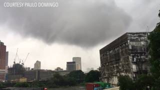 Tornado or quotipuipoquot hits Fort Santiago in Manila [upl. by Dora]