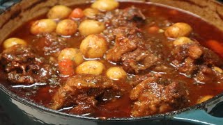 Mouth Watering Oxtail Stew Recipe [upl. by Ehman]