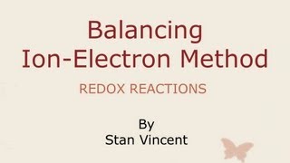 Balancing of equations Oxidation and Ionelectron method [upl. by Alliber243]