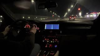 BMW F01 730d POV  Night time highway driving [upl. by Yvor94]