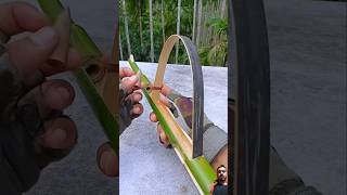 archery hunting diy bambooart bamboo slingshots shortsvideo [upl. by Enylekcaj339]