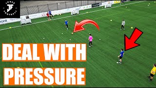 🚫1st Touch Drill UNDER PRESSURE🚫  Great For Midfielders⚽️  Joner Football [upl. by Karol]