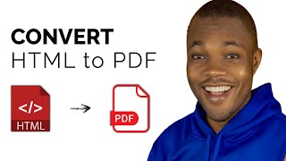 How to Convert HTML to PDF in Minutes [upl. by Droflim]