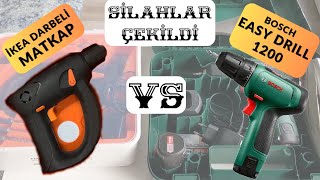 İkea Darbeli Matkap vs Bosch Easy Drill 1200 [upl. by Elleirb]