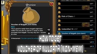 AQW HOW TO GET VOUCHER OF NULGATH 2022 NONMEM [upl. by Sedecram]