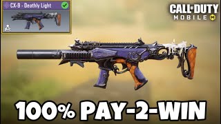 New CX9 Deathly Light Skin Is Definitely Pay 2 Win Best CX9 Gunsmith [upl. by Annawahs]