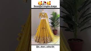 Beautiful lengha design  lancha stylish viral lengha lanche Discoveryourself27 [upl. by Molton177]