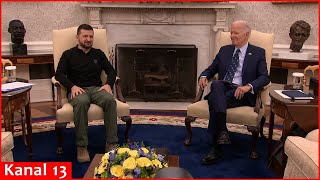 quotWe are with Ukraine aid will continuequot  Biden met with Zelensky at the White House [upl. by Wong]