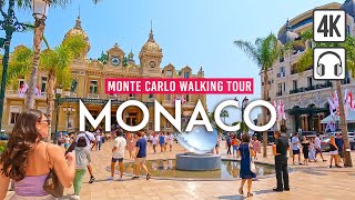 Monte Carlo MONACO 4K Walking Tour  Captions amp Immersive Sound 4K Ultra HD60fps [upl. by Lytsirk]