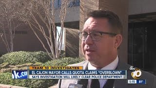 El Cajon mayor promises transparency in police quota investigation [upl. by Waylin]