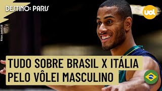 BRASIL X ITÁLIA NO VÔLEI MASCULINO ONDE ASSISTIR TRANSMISSÃO AO VIVO E HORÁRIO PELAS OLIMPÍADAS [upl. by Halette915]