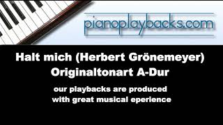 Halt mich Herbert Grönemeyer Playback Instrumental Demo ADur [upl. by Arimay]