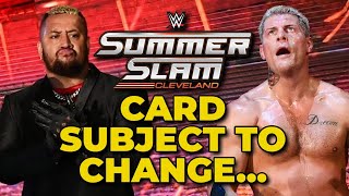 Big Changes Possible For WWE SummerSlam 2024 Card [upl. by Rrats]