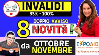 ULTIMORA🔴 INVALIDI PARZIALI e TOTALI NOVITÀ OTTOBRE NOVEMBRE EXPO ➡ PENSIONE IMPORTI FONDO UNICO [upl. by Balling]