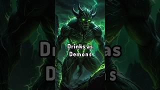 Ai Draw Drinks as Demons  Ai Animation  ai shorts demon [upl. by Fital]