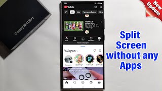 How To Split Screen Multitask On Samsung Galaxy S24 S24 S24 Ultra [upl. by Selwin]