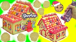 DIY Candy Christmas Cookie House Kit  Cookieswirlc Video [upl. by Enihpets]