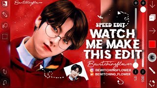 Watch me make this edit ft Bts jungkook  Ibispaint X  Bewitching Flower [upl. by Ramonda]