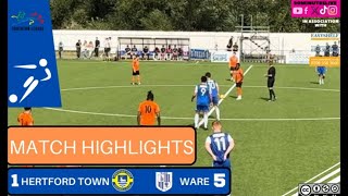 Match highlights of the East Herts Derby Hertford Town v Ware [upl. by Adnawot]