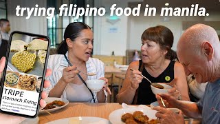 My Parents First Time trying Filipino Food Welcome To The Philippines [upl. by Ruder]