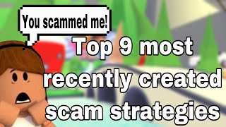 Top 9 most RECENTLY created SCAMS in ADOPT ME 😱 GENIUS  how to AVOID scams  roblox 2020 [upl. by Allimak859]