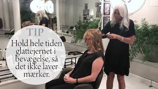 TUTORIAL  Sådan laver du krøller med dit glattejern  GunBritt x IN [upl. by Inaflahk]