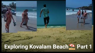 Kovalam Beach Kearala VlogNew Vlog  Most Crowded Beach Kerala In Hindi samishere799 [upl. by Rosol988]