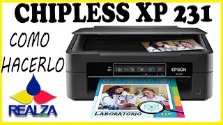 Como instalar chipless en una impresora Epson Expression XP241 231 [upl. by Alben504]