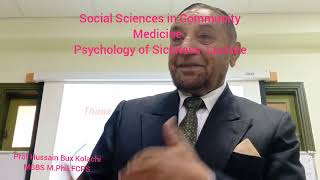 Community Medicine Lecture I Psychology of Sickness drhussainbuxkolachi6343 communitymedicine [upl. by Yklam102]