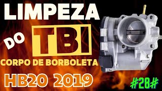 28 Limpeza do TBI corpo de borboleta do HB20 [upl. by Einalam]