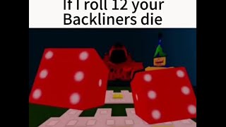 If I roll 12 your backliners die  the battle bricks [upl. by Oznecniv]