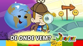 Desenho Infantil Educativo DE ONDE VEM  Jacarelvis e Amigos vol03 [upl. by Arlinda]