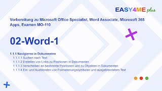 Easy4Meplus  02word1docx  Microsoft Office Specialist  Microsoft Apps [upl. by Schear]