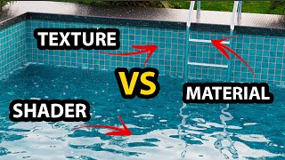 Textures vs Materials Vs Shaders What you Need to Know [upl. by Nydnarb]