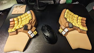 Dactyl manuform Typing practice on monkeytype and typeracer [upl. by Rodie435]