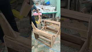 How to make sofa frame sofa furniture diy youtubeshorts farrukhabad [upl. by Aznarepse]