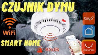 SMART HOME  CZUJNIK DYMU WIFI TUYA SMART LIFE z Aliexpress  TEST  bezpieczny dom kotłownia Camino [upl. by Aeneas]