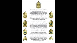 NCO Creed Stanza 1 [upl. by Toogood]