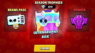 Ultra trophy box 🔥 8500 🏆 Brawl Stars opening [upl. by Alwin308]