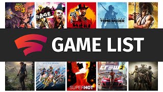 Stadia Game List for 2020  Which Google Stadia Games are available [upl. by Airetal]