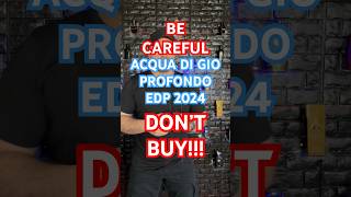 Don’t Buy New Acqua Di Gio Profondo edp 2024 If… [upl. by Zink996]