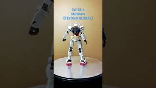 RX782 GUNDAM 【BEYOND GLOBAL】膝立ち加工作業中 [upl. by Ayit]