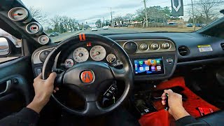 POV Drive 800HP AWD 2002 Acura RSX TypeS  LOUD Turbo  Straight Piped  Cold Start  3D Audio [upl. by Yrrej]