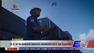 En el 10 aumento ingresos aduaneros en el 1er Semestre en Honduras [upl. by Cedell]